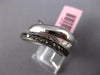 ESTATE WIDE .42CT BLACK DIAMOND 14KT WHITE GOLD CRISS CROSS INFINITY LOVE RING