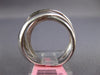 ESTATE WIDE .42CT BLACK DIAMOND 14KT WHITE GOLD CRISS CROSS INFINITY LOVE RING