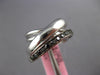 ESTATE WIDE .42CT BLACK DIAMOND 14KT WHITE GOLD CRISS CROSS INFINITY LOVE RING