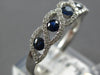.63CT DIAMOND & AAA SAPPHIRE 18KT WHITE GOLD 3D INFINITY ETOILE ANNIVERSARY RING