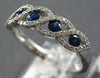 .63CT DIAMOND & AAA SAPPHIRE 18KT WHITE GOLD 3D INFINITY ETOILE ANNIVERSARY RING