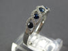 .63CT DIAMOND & AAA SAPPHIRE 18KT WHITE GOLD 3D INFINITY ETOILE ANNIVERSARY RING