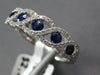 .63CT DIAMOND & AAA SAPPHIRE 18KT WHITE GOLD 3D INFINITY ETOILE ANNIVERSARY RING