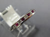 .27CT DIAMOND & AAA RUBY 18KT WHITE GOLD CLASSIC ROUND CHANNEL ANNIVERSARY RING