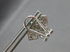LARGE .55CT DIAMOND 14KT WHITE GOLD MULTI SQUARE CLIP ON HANGING EARRINGS #27802