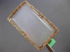 EXTRA LARGE .82CT DIAMOND & AAA WHITE QUARTZ 18KT ROSE GOLD RECTANGULAR FUN RING