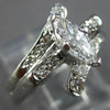 WIDE .52CT DIAMOND 14K WHITE GOLD CRISS CROSS ENGAGEMENT WEDDING RING SET #27795