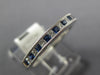 .52CT DIAMOND & AAA SAPPHIRE 18KT WHITE GOLD PRINCESS CHANNEL ANNIVERSARY RING