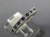 .52CT DIAMOND & AAA SAPPHIRE 18KT WHITE GOLD PRINCESS CHANNEL ANNIVERSARY RING