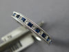 .52CT DIAMOND & AAA SAPPHIRE 18KT WHITE GOLD PRINCESS CHANNEL ANNIVERSARY RING