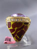 LARGE 15.54CT DIAMOND AAA AMETHYST & ENAMEL 14KT YELLOW GOLD SQUARE PANTHER RING