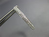 ESTATE .77CT DIAMOND 18K WHITE GOLD MULTI ROW PAVE CLIP ON HOOP HANGING EARRINGS