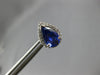 ESTATE 1.77CT ROUND DIAMOND & AAA TANZANITE 14KT WHITE GOLD HALO STUD EARRINGS