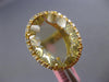 LARGE 12.52CT DIAMOND & AAA GREEN AMETHYST 14KT YELLOW GOLD OVAL FILIGREE RING