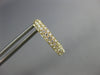 ESTATE .60CT DIAMOND 18KT YELLOW GOLD 3D 3 ROW CLIP ON HOOP HANGING EARRINGS