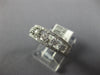 ESTATE WIDE .58CT DIAMOND 14K WHITE GOLD 3 ROW FILIGREE WEDDING ANNIVERSARY RING