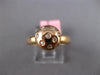 ESTATE .14CT DIAMOND 14KT ROSE GOLD 3D CLASSIC ETOILE ROUND FLOWER FUN RING