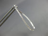 ESTATE .47CT DIAMOND 18KT WHITE GOLD INSIDE OUT OVAL SWIRL HOOP HANGING EARRINGS