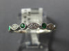 .25CT DIAMOND & AAA EMERALD 18KT WHITE GOLD ROUND & MARQUISE SHAPE FILIGREE RING