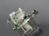 .25CT DIAMOND & AAA EMERALD 18KT WHITE GOLD ROUND & MARQUISE SHAPE FILIGREE RING