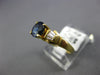 1.22CT DIAMOND & AAA SAPPHIRE 18K YELLOW GOLD 3D OVAL & BAGUETTE ENGAGEMENT RING