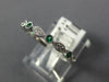.25CT DIAMOND & AAA EMERALD 18KT WHITE GOLD ROUND & MARQUISE SHAPE FILIGREE RING