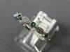 .25CT DIAMOND & AAA EMERALD 18KT WHITE GOLD ROUND & MARQUISE SHAPE FILIGREE RING