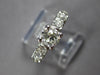 ESTATE 1.07CT OLD MINE DIAMOND PLATINUM CLASSIC 5 STONE ENGAGEMENT RING #27797