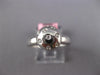 ESTATE .10CT DIAMOND 14KT WHITE GOLD CLASSIC ETOILE ROUND FLOWER FUN RING