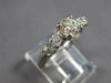 ESTATE 1.07CT OLD MINE DIAMOND PLATINUM CLASSIC 5 STONE ENGAGEMENT RING #27797