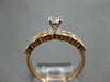 ESTATE WIDE 1CT DIAMOND 14KT ROSE GOLD ROUND MARQUISE SHAPE ANNIVERSARY RING SET