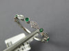 .25CT DIAMOND & AAA EMERALD 18KT WHITE GOLD ROUND & MARQUISE SHAPE FILIGREE RING
