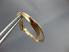 ESTATE .53CT DIAMOND 18KT ROSE GOLD 2 ROW LOVE KNOT OVAL CLIP ON HOOP EARRINGS