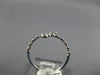 ESTATE WIDE .25CT DIAMOND 14K WHITE GOLD ROUND GRADUATING CRISS CROSS SNAKE RING