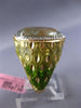 LARGE 10.82CT DIAMOND & AAA GREEN AMETHYST & ENAMEL 14K WHITE GOLD OVAL FUN RING