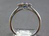.71CT DIAMOND & AAA SAPPHIRE 18K WHITE GOLD PEAR SHAPE INVISIBLE FLOWER FUN RING