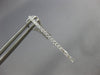 ESTATE .29CT DIAMOND 18KT WHITE GOLD 3D CLASSIC LONG OVAL HOOP CLIP ON EARRINGS