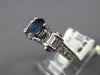 1.75CT DIAMOND AAA SAPPHIRE 18K WHITE GOLD OVAL ROUND & BAGUETTE ENGAGEMENT RING