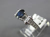 1.75CT DIAMOND AAA SAPPHIRE 18K WHITE GOLD OVAL ROUND & BAGUETTE ENGAGEMENT RING