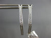 ESTATE .76CT DIAMOND 18K WHITE GOLD 3D INSIDE OUT PENTAGON HOOP HANGING EARRINGS