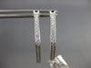 ESTATE .76CT DIAMOND 18K WHITE GOLD 3D INSIDE OUT PENTAGON HOOP HANGING EARRINGS