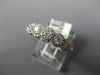 ESTATE WIDE .75CT DIAMOND 14KT WHITE GOLD ROUND HALO GRADUATING ANNIVERSARY RING