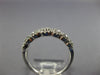 ESTATE WIDE .75CT DIAMOND 14KT WHITE GOLD ROUND HALO GRADUATING ANNIVERSARY RING