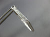 ESTATE .76CT DIAMOND 18K WHITE GOLD 3D INSIDE OUT PENTAGON HOOP HANGING EARRINGS