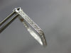 ESTATE .76CT DIAMOND 18K WHITE GOLD 3D INSIDE OUT PENTAGON HOOP HANGING EARRINGS