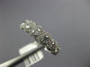 ESTATE WIDE .75CT DIAMOND 14KT WHITE GOLD ROUND HALO GRADUATING ANNIVERSARY RING
