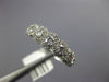 ESTATE WIDE .75CT DIAMOND 14KT WHITE GOLD ROUND HALO GRADUATING ANNIVERSARY RING