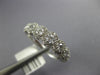 ESTATE WIDE .75CT DIAMOND 14KT WHITE GOLD ROUND HALO GRADUATING ANNIVERSARY RING