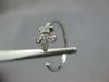ESTATE .13CT DIAMOND 14KT WHITE GOLD 3D FLEUR DE LIS FUN RING