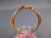ESTATE SMALL .03CT DIAMOND 14KT ROSE GOLD CLASSIC SOLITAIRE LOVE KNOT FUN RING